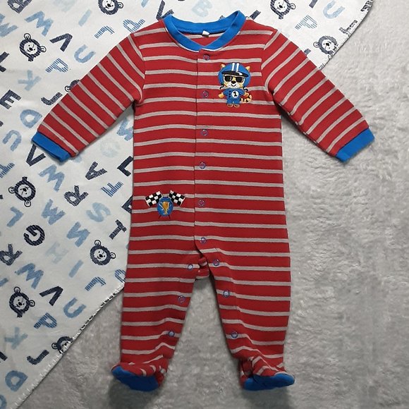 ❄️ 6m | Pekkle | "Racecar Driver" Footies/Jumpsuit - Picture 1 of 5